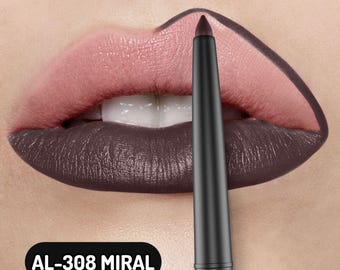 Matte Lip Liner Stift | Langanhaltender glatter Lippendefinierer, Präzisionskontur-Make-up AL-308 MIRAL