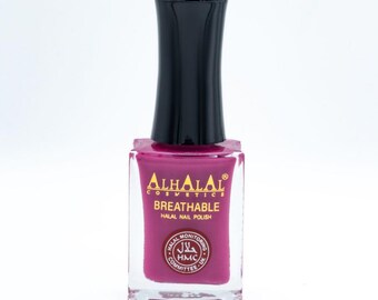 Halal Atmungsaktiver Gel-Nagellack Rot Weiß | Vegane Tierversuchsfreie glänzende Nagelfarbe