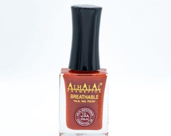 Halal Atmungsaktiver Gel-Nagellack Rot Weiß | Vegane Tierversuchsfreie glänzende Nagelfarbe