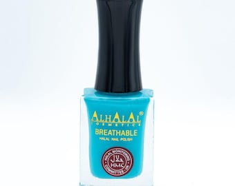 Halal Atmungsaktiver Gel-Nagellack Rot Weiß | Vegane Tierversuchsfreie glänzende Nagelfarbe