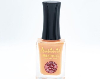 Halal Atmungsaktiver Gel-Nagellack Rot Weiß | Vegane Tierversuchsfreie glänzende Nagelfarbe