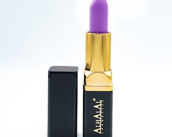 Halal Matte Velvet Lippenstift – Lang haftende vegane Lippenfarbe (Farbton AL10 Jannat)
