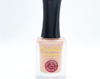 Halal Atmungsaktiver Gel-Nagellack Rot Weiß | Vegane Tierversuchsfreie glänzende Nagelfarbe