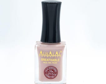 Halal Atmungsaktiver Gel-Nagellack Rot Weiß | Vegane Tierversuchsfreie glänzende Nagelfarbe