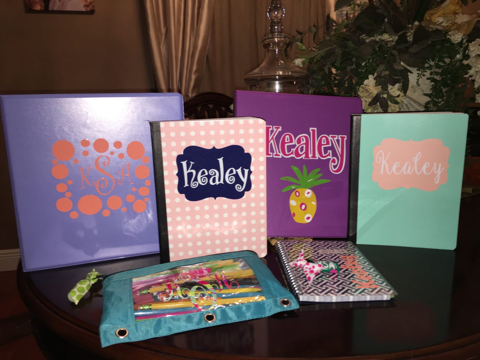 Personalized School Folders and Supplies Etsy