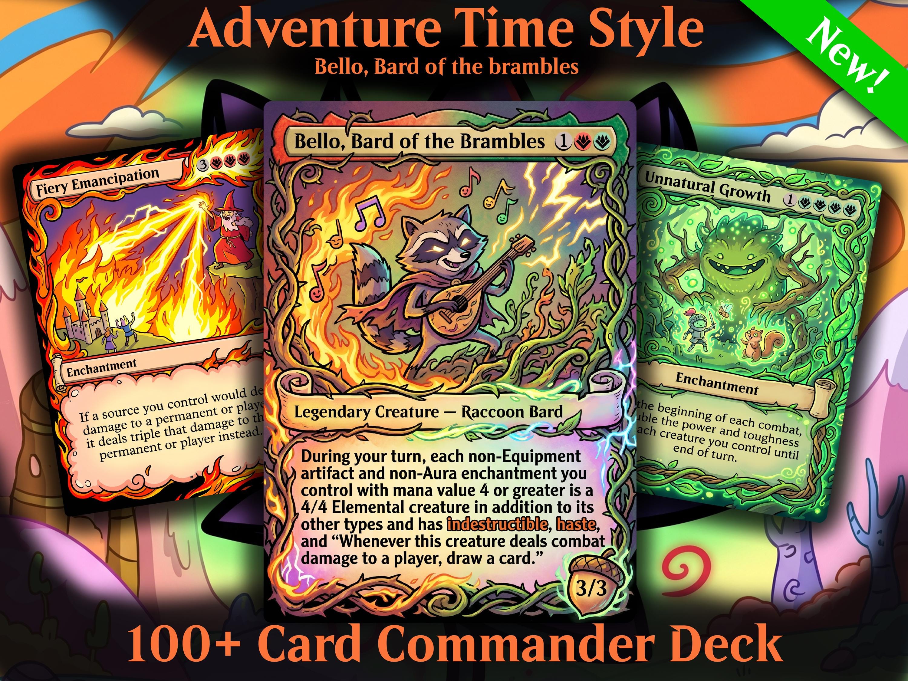 adventure deck mtg commander Beluna Grandsquall ADVENTURES Wilds of Eldraine Magic MTG Custom Commander  Deck main image 1