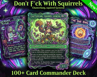 mtg squirrel deck commander Elite Squirrel/Token - Chatterfang - Golgari - Black Green - EDH - 100 Card - Custom Magic The Gathering Deck Chatterfang Squirrel Tribal Ri.ck and