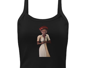 Geribbelde tanktop voor dames
