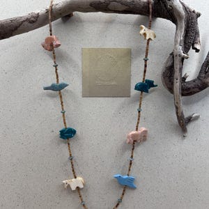 Patita, a Native American Zuni-style fetish necklace