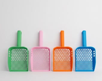 Paletta per lettiera per gatti / Design a nido d'ape / 2 misure / Paletta per lettiera / Regalo per amanti dei gatti / Scegli il colore