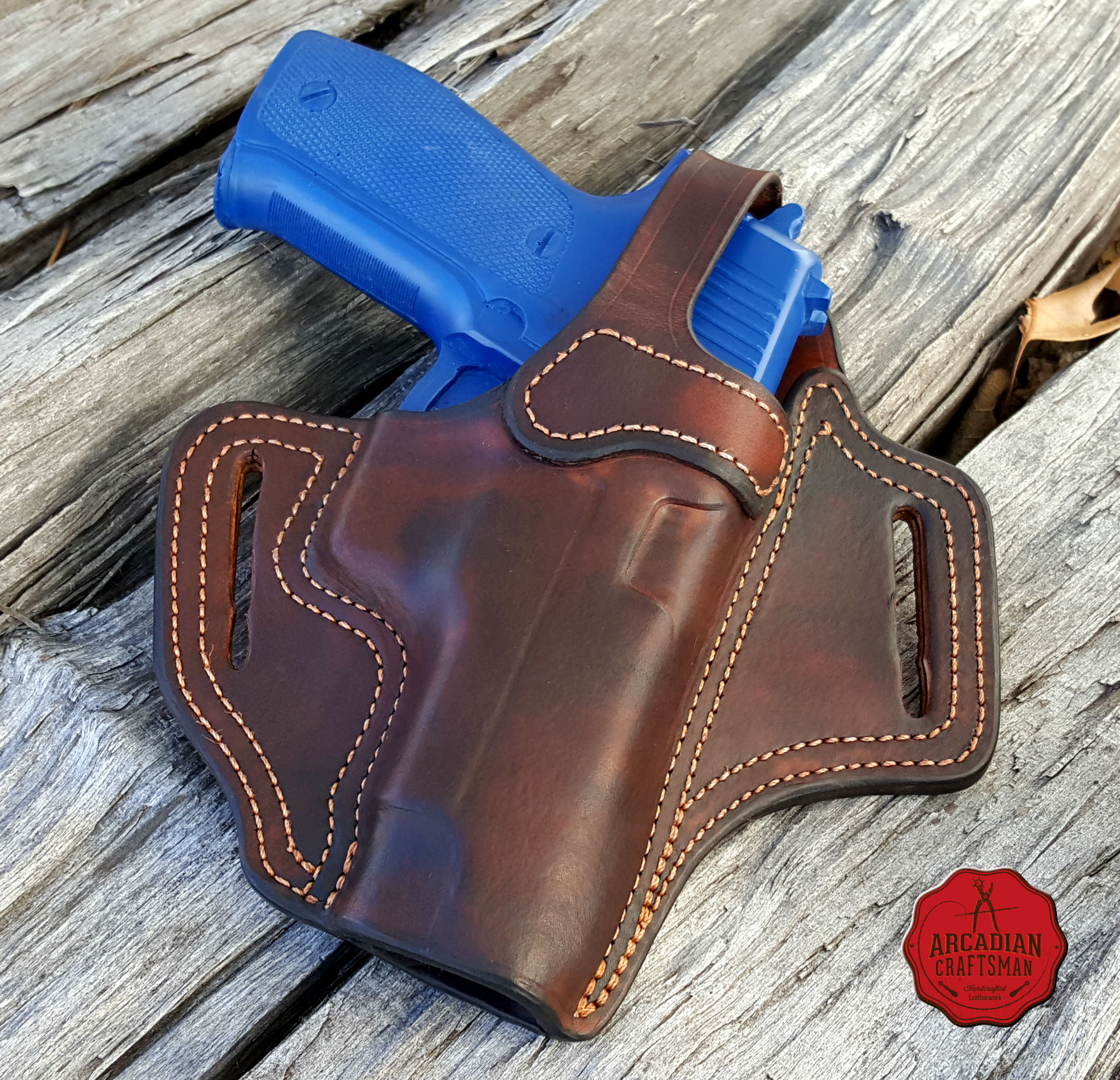 Sig Sauer P226 Leather Holster OWB Outside The Waistband Etsy