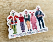 Christmas Movie Favorites Vinyl Sticker Movie Characters Have Yourself A Merry Little Christmas