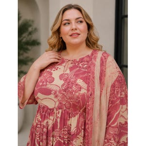 Indian Cotton Printed Regular Wear Shalwar Kameez Suits with Stylish Dupatta & Ethnic Dresses Causal Outfit for Women's