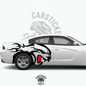 Large Hell Cat Decal for Charger