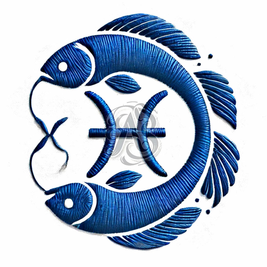 Zodiac Pisces Hand Embroidery Pattern Print DIY Hand Embroidery JPG ...