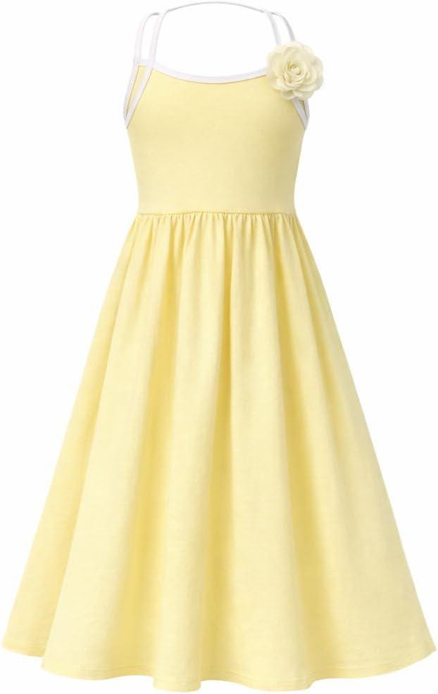 women's sun dresses PRETTYGARDEN Womens Summer Boho Maxi Dress Casual Sleeveless Square Ne