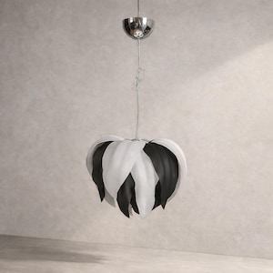 Lampadario Fiore Artigianale Handmade | Lampada a Sospensione Design Moderno | Floral Pendant Light | Arredo Casa Elegante