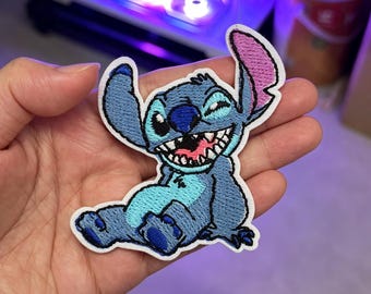 Toppe ricamate Disney / Appassionati di Stitch / Mondo di Stitch / Simpatiche toppe termoadesive anime, toppe ricamate per abbigliamento/zaini, regali Disney.