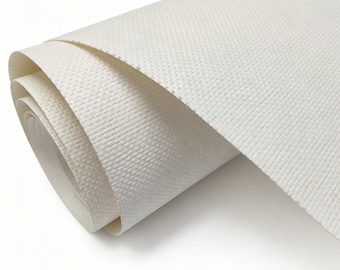 White Natural Grasscloth Wallpaper Neutral Textured Wallpaper