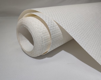 Textured Grass Cloth Wallpaper, Neutral Cream Weave, Matte Finish Wall Covering