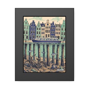 Amsterdam Canal Houses | Cross Section Framed Print | 6 x 8 inch (15 x 20 cm)