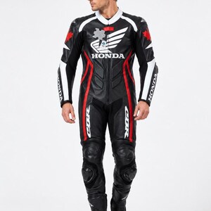 HONON CBR One Piece Leder Motorrad-Rennanzug MotoGP Track Schutz Biker Reitausrüstung
