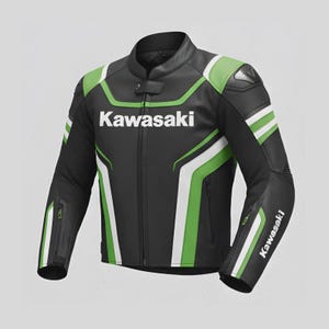 Kawasaki Ninja Leder-Rennjacke - Motorrad-Biker-Schutzausrüstung