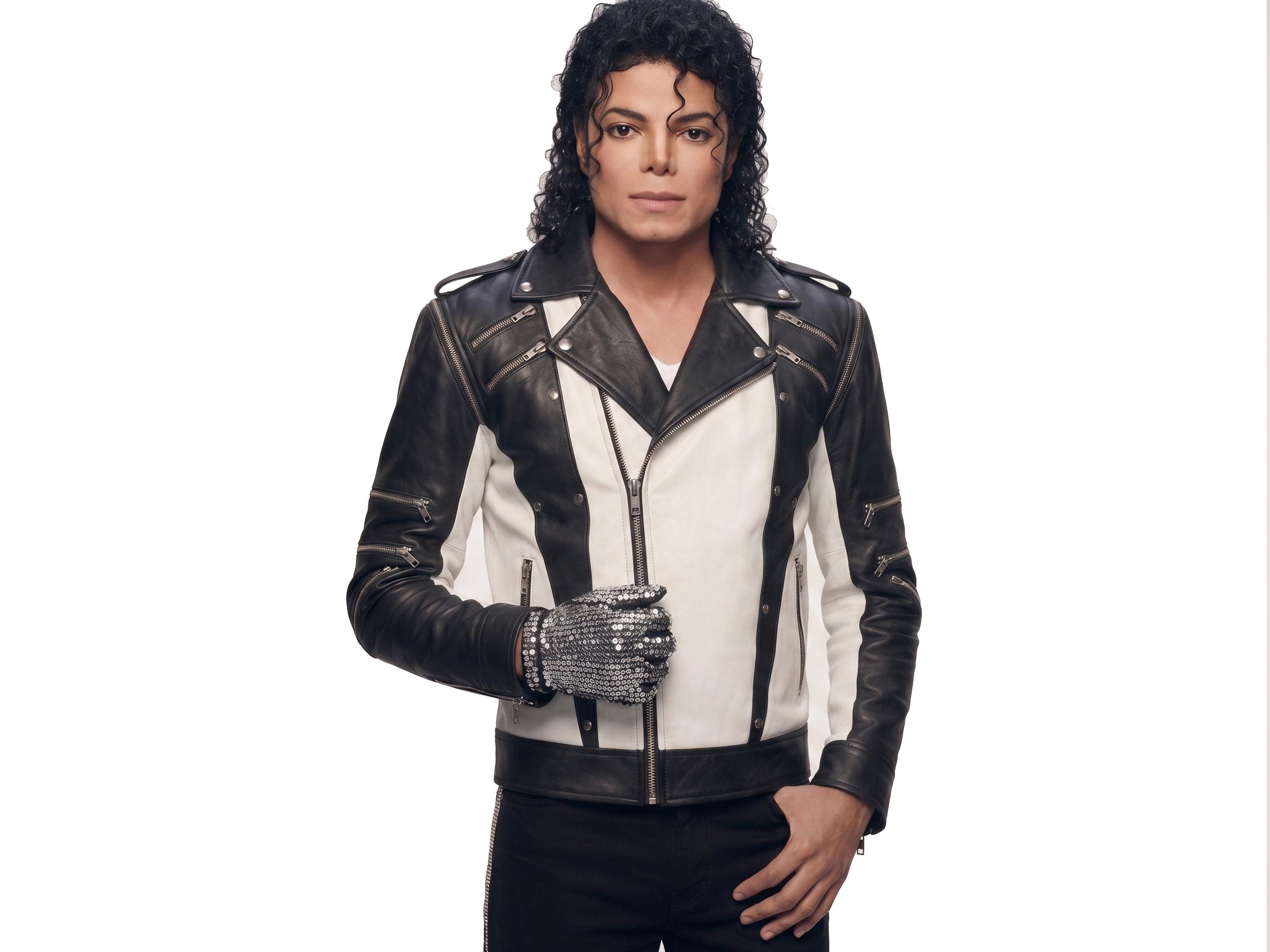 Michael Jackson Pepsi Jacket | Black White Leather Biker Coat
