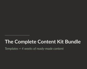Canva Template Bundle for Health Practitioners — Clinical Template Kit plus 4 Week Ready-Made Content Kit — Save 19 AUD