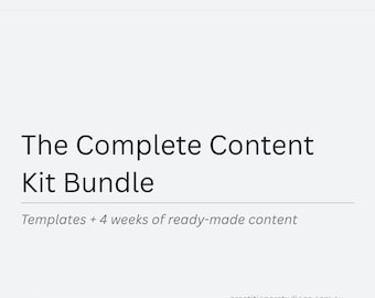 Canva Template Bundle for Health Practitioners Layout 2 — Clinical Template Kit plus 4 Week Ready-Made Content Kit — Save 19 AUD