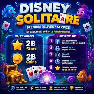 Disney Solitaire Stjärnor & Mynt - Snabb Leverans