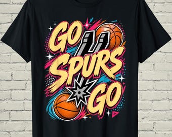 Vintage Spurs Shirt, 90s Retro Hoops Aesthetic, Texas Fan Apparel, Souvenir Clothing, Game Day Gift For Boyfriend
