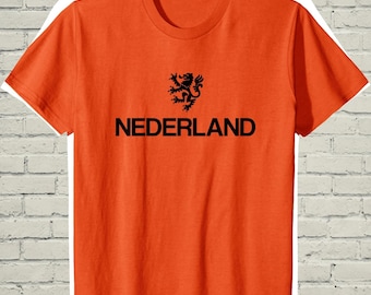 Dutch Lion Shirt, Holland Crest Graphic, Kings Day Gift For Expat, Netherlands Pride Apparel, European Travel Souvenir, Soccer Fan Clothing