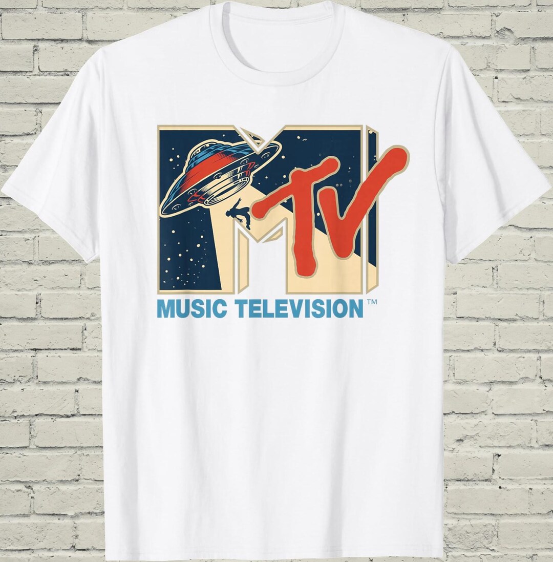 MTV Alien Abduction Tshirt, Retro 90s UFO Graphic Tee, Outer Space ...
