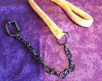 Correa Dominata Naranja - Kink BDSM Shibari