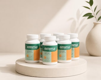 EMMA Gut Health Capsules 6 Bottles | Digestive Wellness Supplement | Daily Gut & Wellness Support 360 Capsules