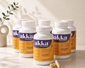 Suplemento Probiótico AKKA - 6 Frascos para a Família | Cápsulas Diárias para o Bem-Estar Digestivo | Suporte para a Saúde Intestinal e o Bem-Estar Diário