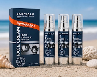 Pack of 3 Particle Men’s Face Cream | 6-in-1 Daily Moisturizer for Men | Hydrating Skincare | Non-Greasy Grooming Cream