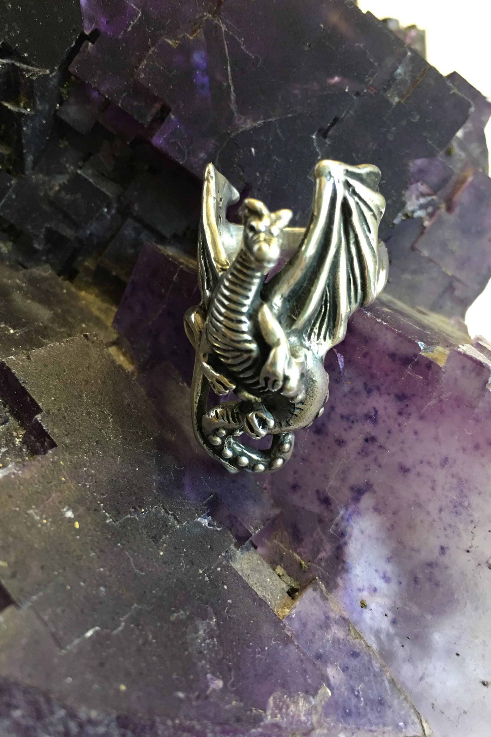 MERLINS DRAGON RING Dragon Jewelry Dragonrings Mans Ring Etsy