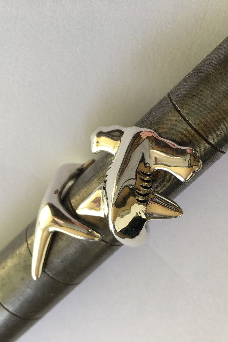 LARGE Hammerhead SHARK RING sharks shark jewelry hawaiian Etsy