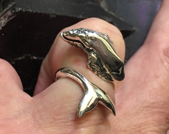 NEW LARGE HUMPBACK Whale Ring  whale jewelry, whale ring, mans ring, womens ring, whale, humpbackwhales