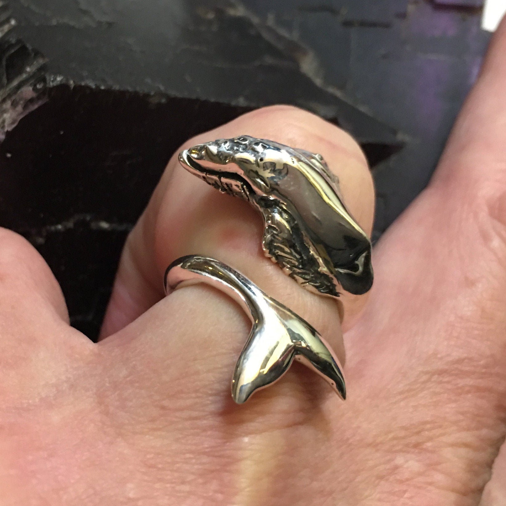 Humpback whale ring sale