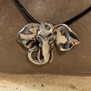 ELEPHANT HEAD Pendant, Elephant Necklace, elephant jewelry, elephants,