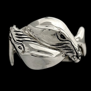 2 HUMPBACK WHALE RING  Puzzle Ring humpback whales, whale jewelry, Hawaiian jewelry, women&#39;s rings, men&#39;s rings, Puzzle Rings,