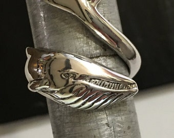 Blue Whale Ring. Adjustable.
