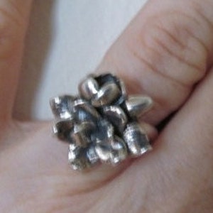 GARDENIA RING flower ring, flower jewelry, sizes 6 9 Free shipping in US. Ships immediately image 4