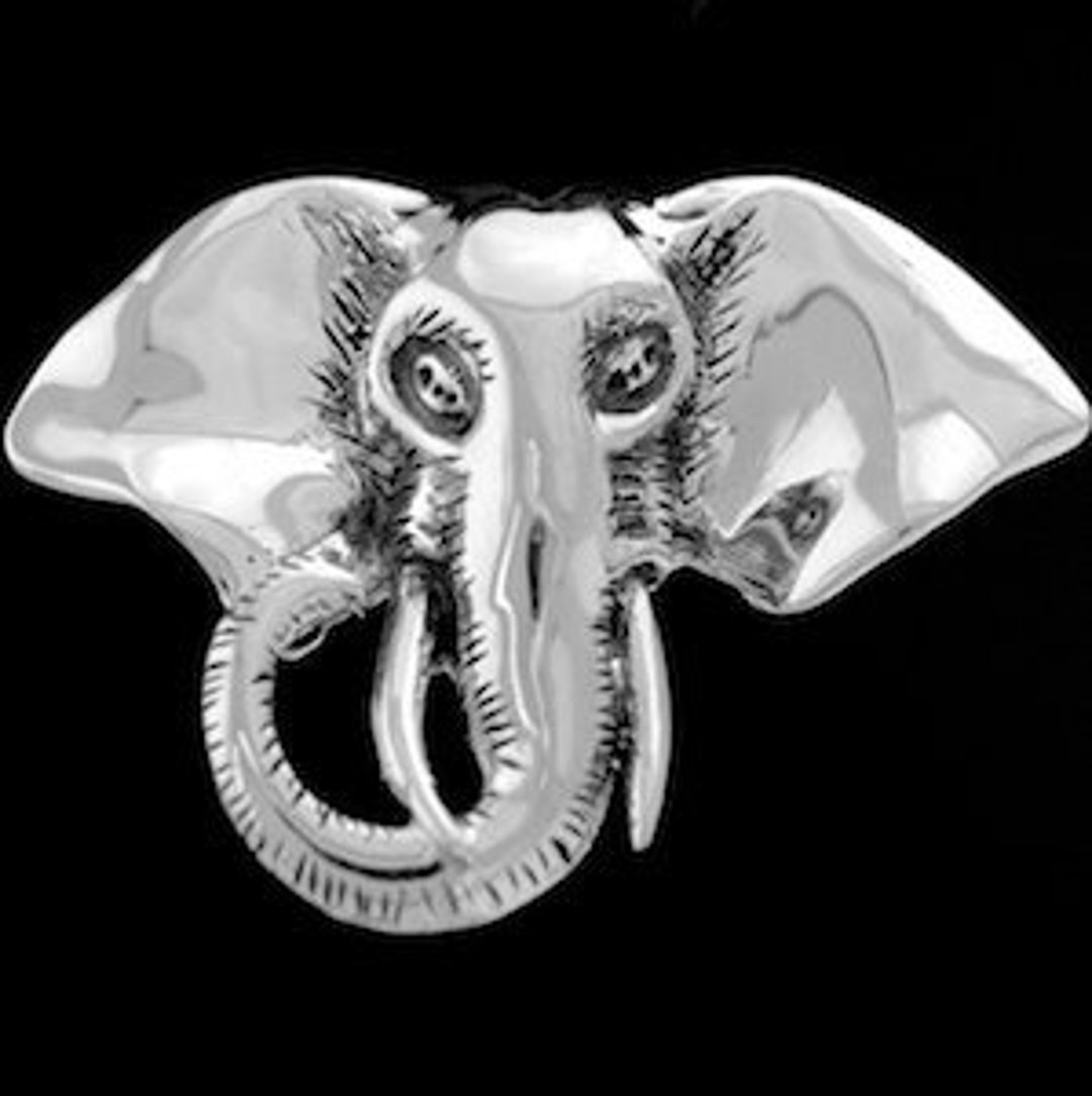 ELEPHANT HEAD Pendant, Elephant Necklace, Elephant Jewelry, Elephants