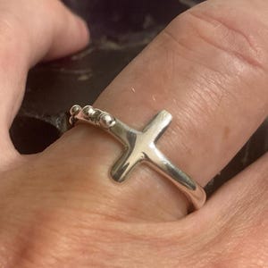 Rosary Ring ,Cross, Prayer Jewelry, Christian Jewelry
