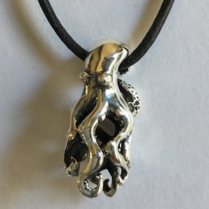 SMALL OCTOPUS PENDANT free shipping in America, ships immediately. Octopuses Octopus jewelry, kracken, octopus necklace, tentacles