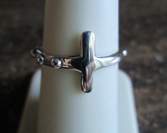 ROSARY RING Sizes  5.5 6.0, 6.5, 7.0, 7.5, 8, 10  Cross Ring, Cross Jewelry, crosses, prayer ring, free shipping in USA